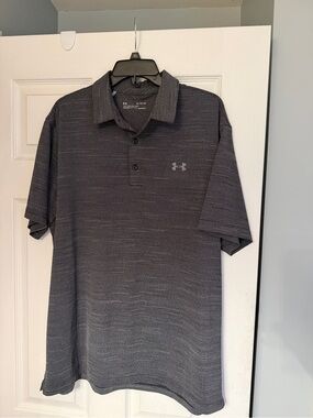 Under Armour Men’s Dark Gray Heather Polo